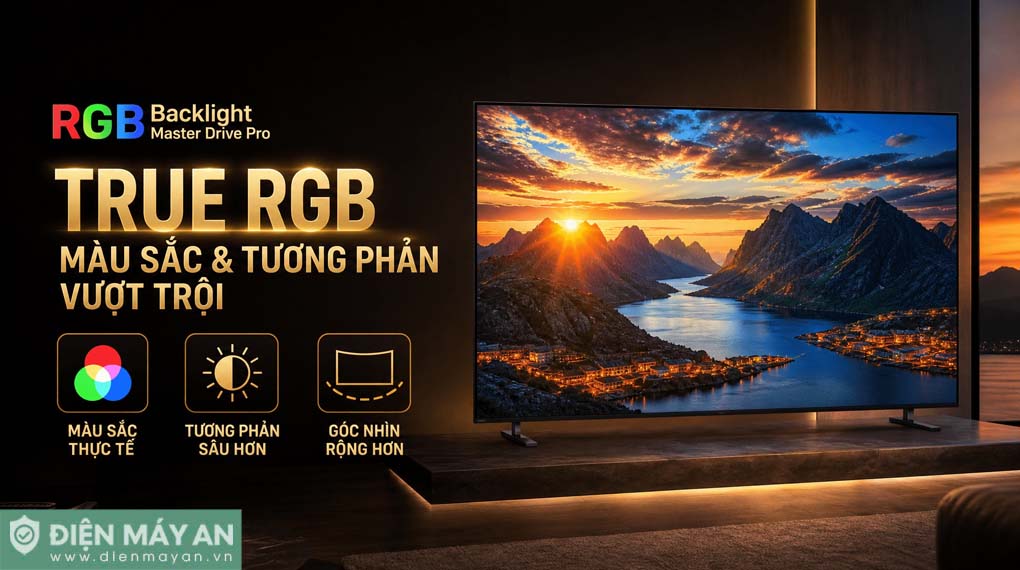 Google Tivi True RGB Sony AI 4K 75 inch K-75XR90M2
